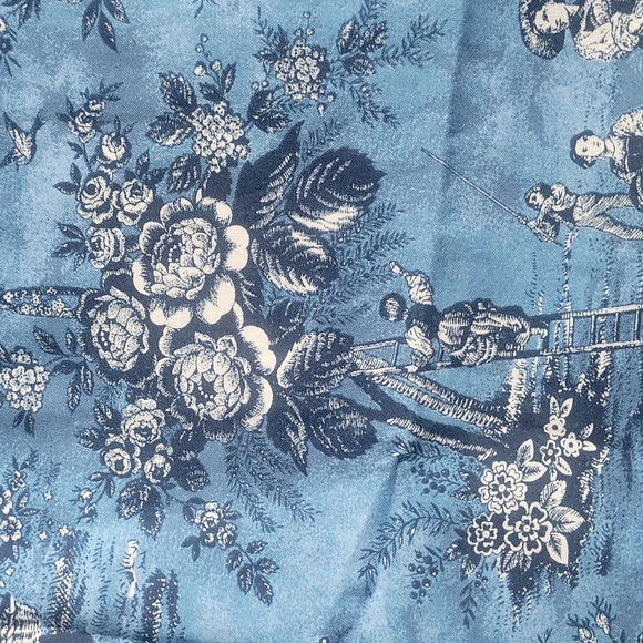 Vintage Inspired Toile De Jouy French Country Scene Fabric - Picture 3 of 7